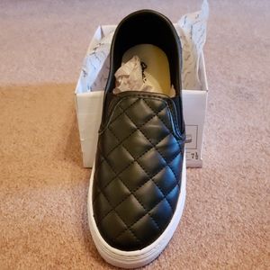 Black Qupid slip-on sneakers. Size 7.5 Never worn